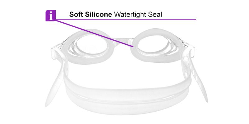 OS 2988 Clear Prescription Swimming Goggles