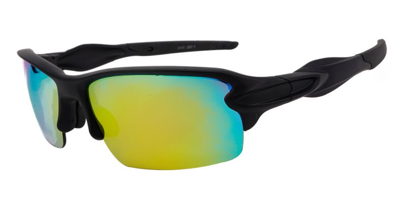 SS713 BlackPrescription Sports Sunglasses - ANSI Z87.1 Certified