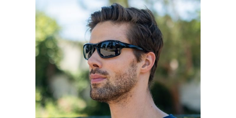J063 Black Prescription Sports Sunglasses - ANSI Z87.1 Certified