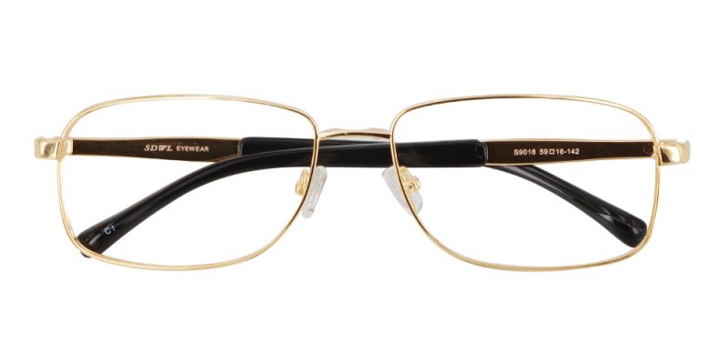 S9016 Gold Clip-On Sunglasses